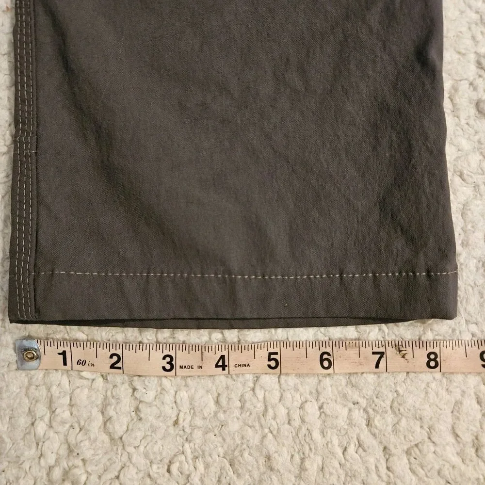 Wrangler Outdoor Cargo Hiking Pants Men's Grey Size 32x32 Lightweight Utility